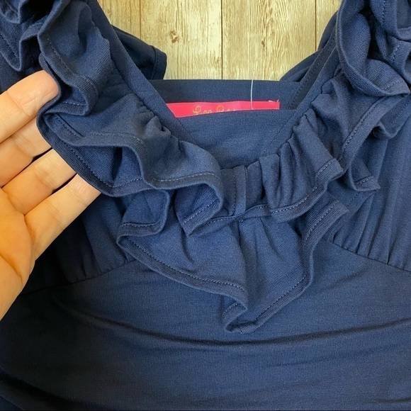 Lilly Pulitzer Leena Midi‎ Dress True Navy Sz XS - Picture 7 of 12